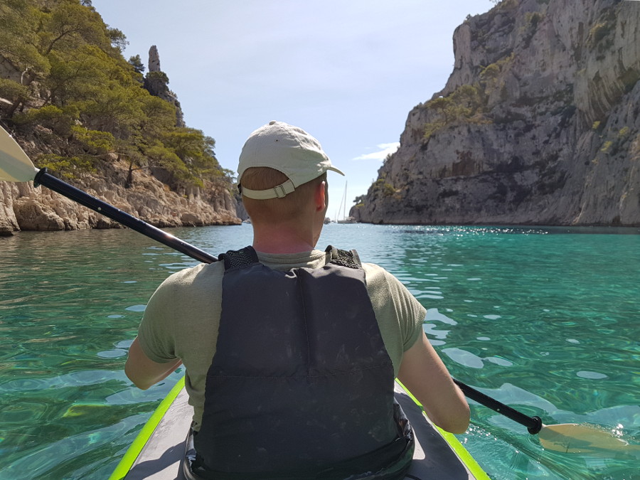 calanques kayak trip