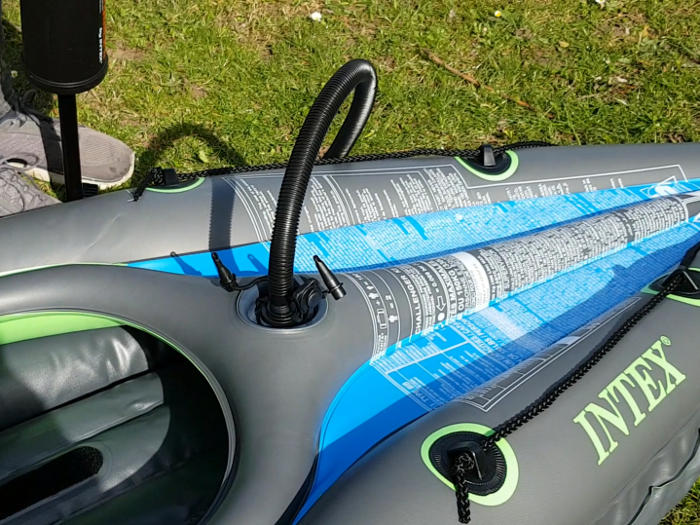Inflating the Intex Challenger K2