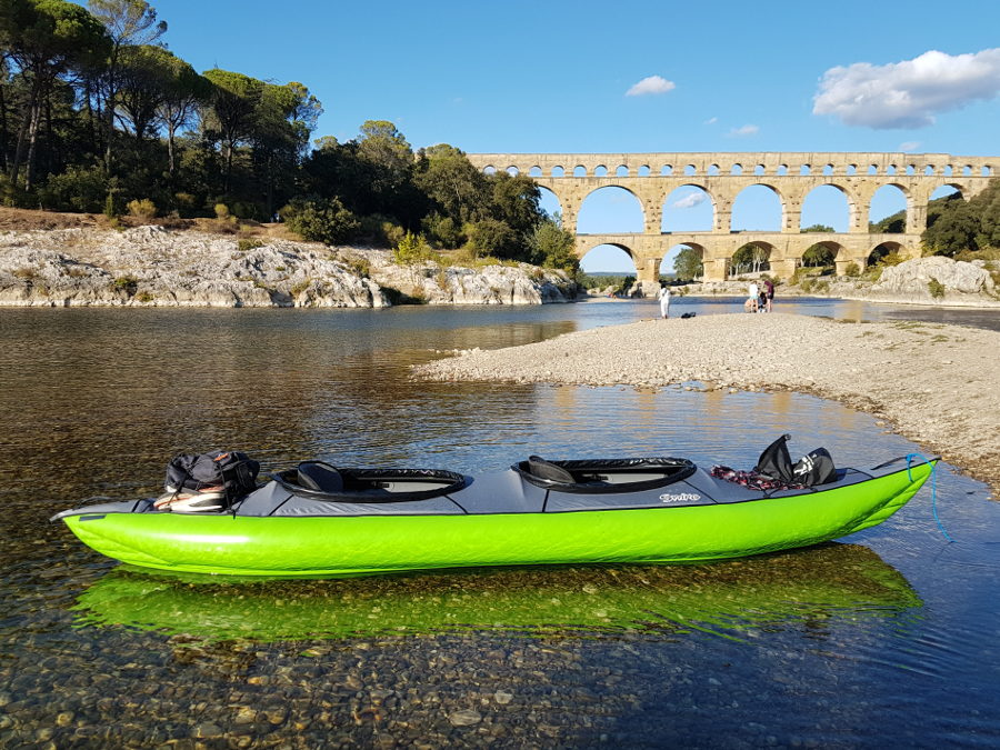 canoe tour pont du gard