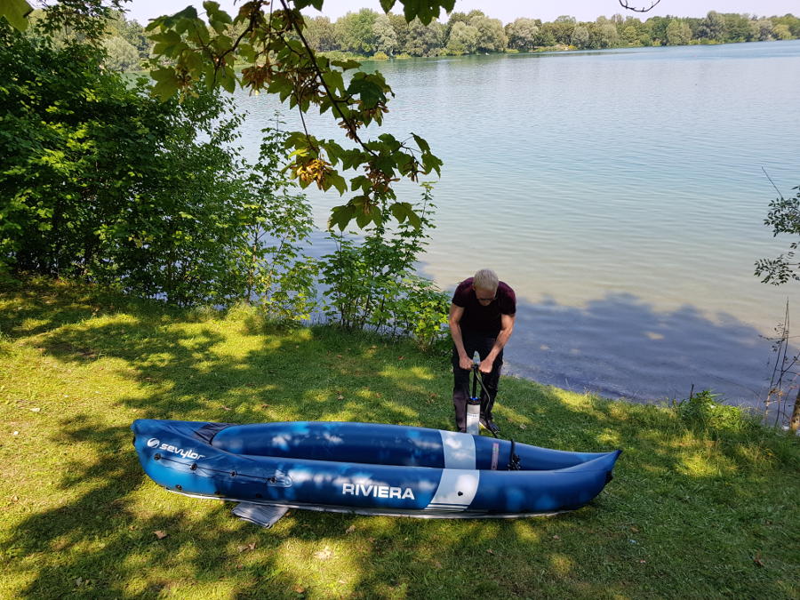 inflatable kayak riviera setup