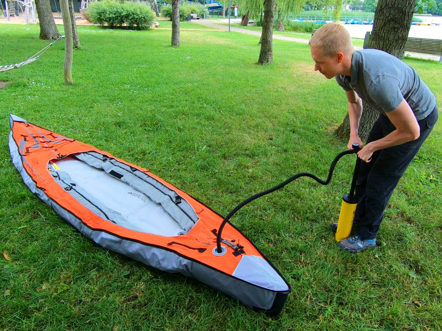 inflating advanced elements kayak