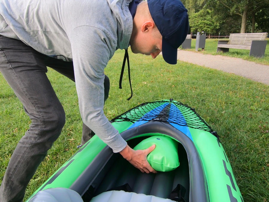 inflatable kayak legroom intex challenger