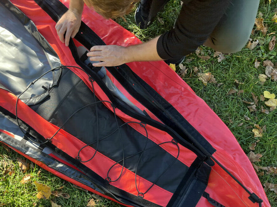 gumotex innova seawave kayak mounting spray deck