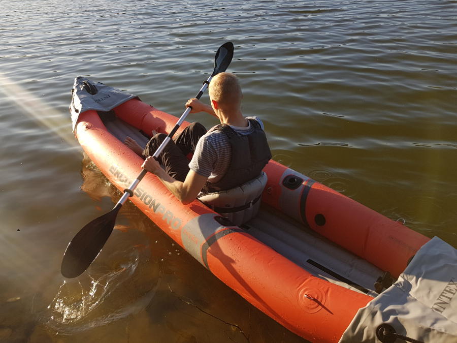 intex excursion pro solo paddling