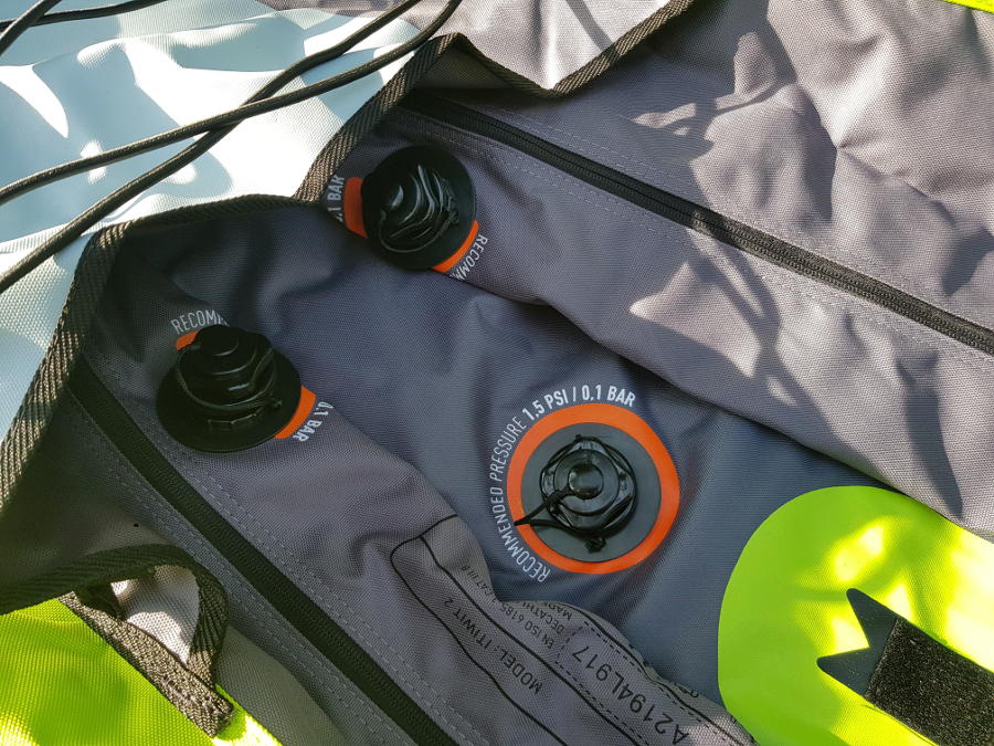 itiwit touring kayak inflation