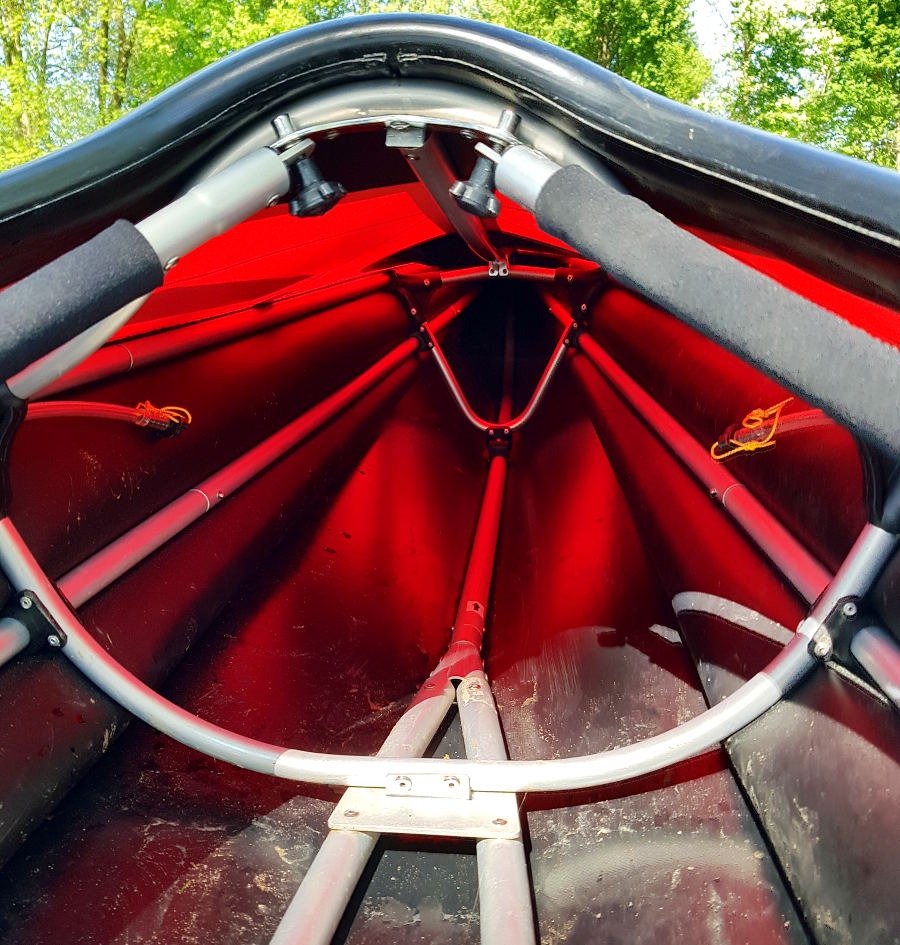 folding kayak with aluminium frame