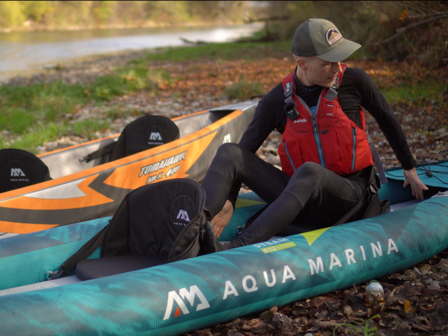 aqua marina steam kayak rear