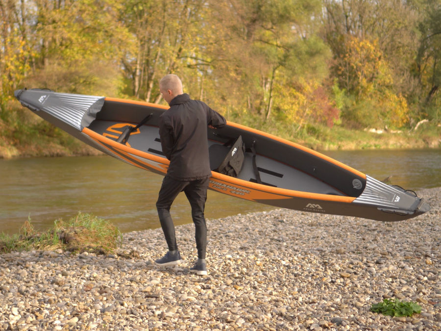 aqua marina tomahawk kayak single transport