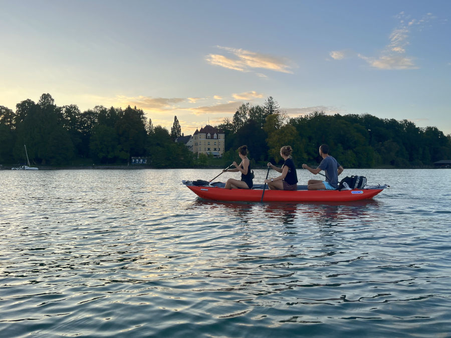 inflatable canoe 3 persons