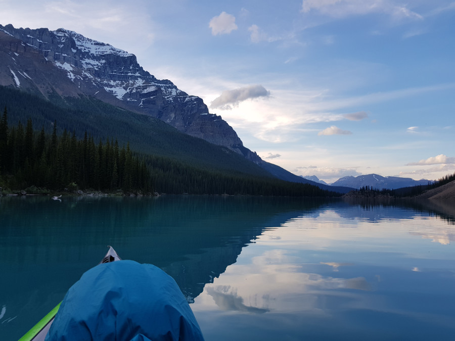 canoeing lake moraine