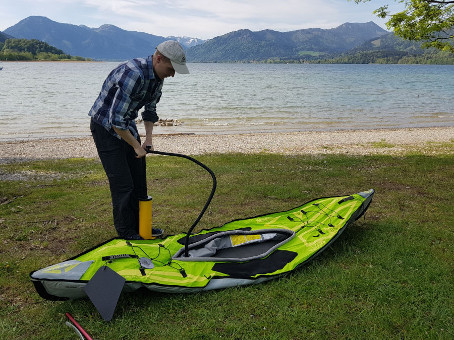 inflating advanced elements kayak