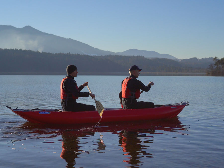 kayak winter paddling germany