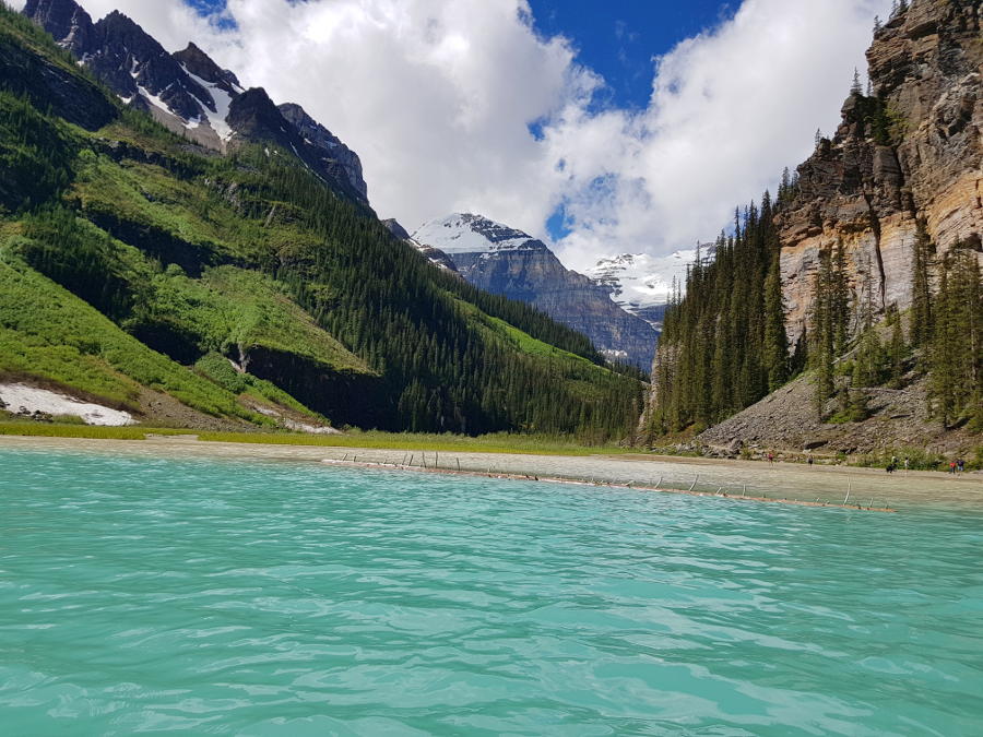 lake louise banff paddling tour