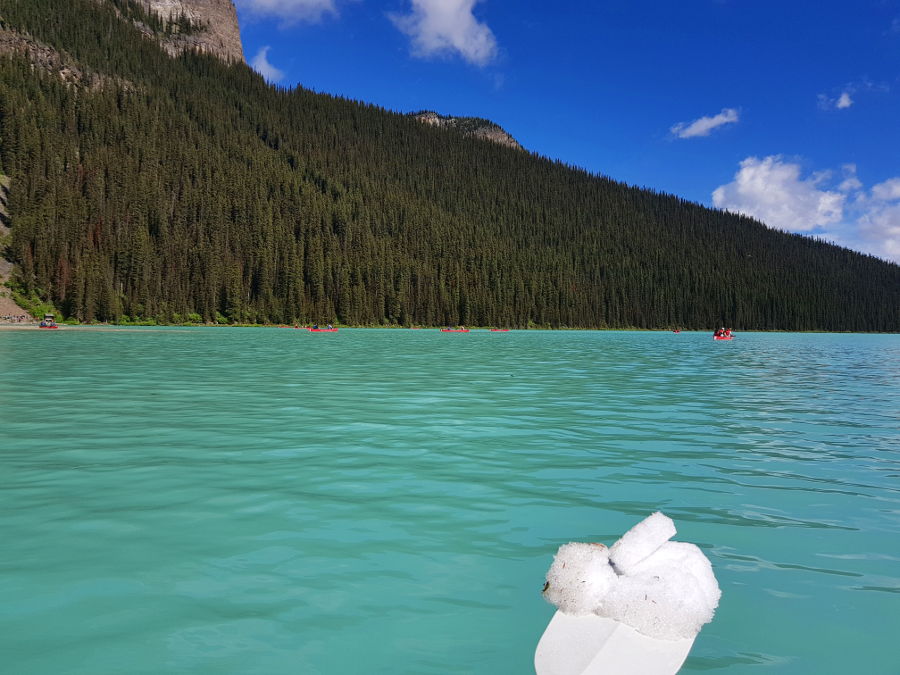 lake louise canoeing