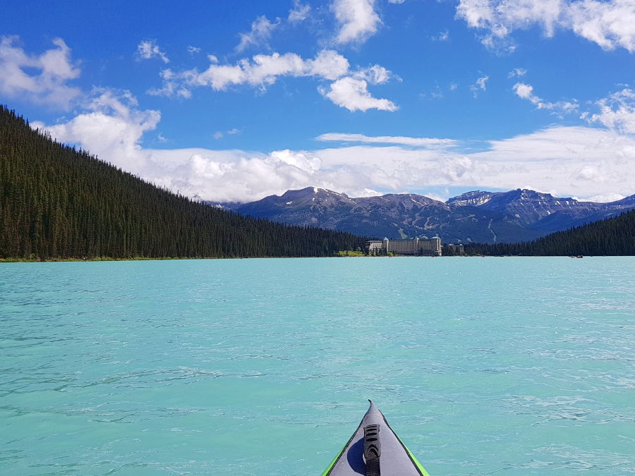 lake louise paddling