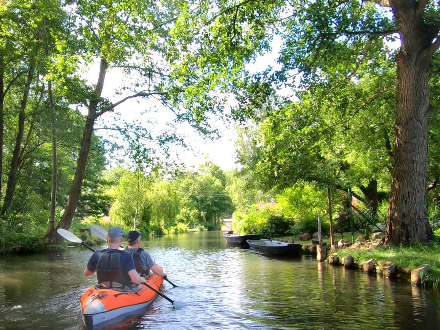 paddling spreewald river and canals