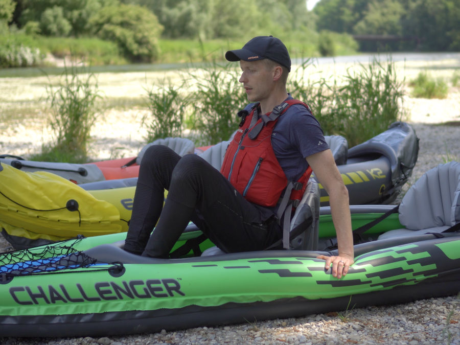 intex challenger k2 kayak legroom front